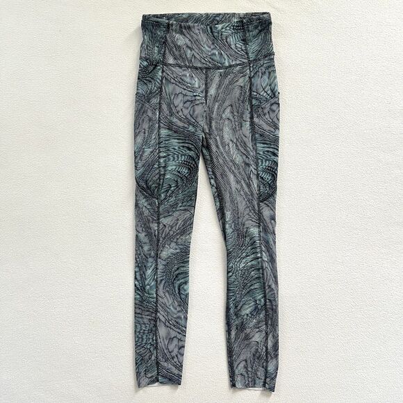 Lululemon Dimensional Icing Blue Multi Fast Free Tight 25" Non-Reflective 4